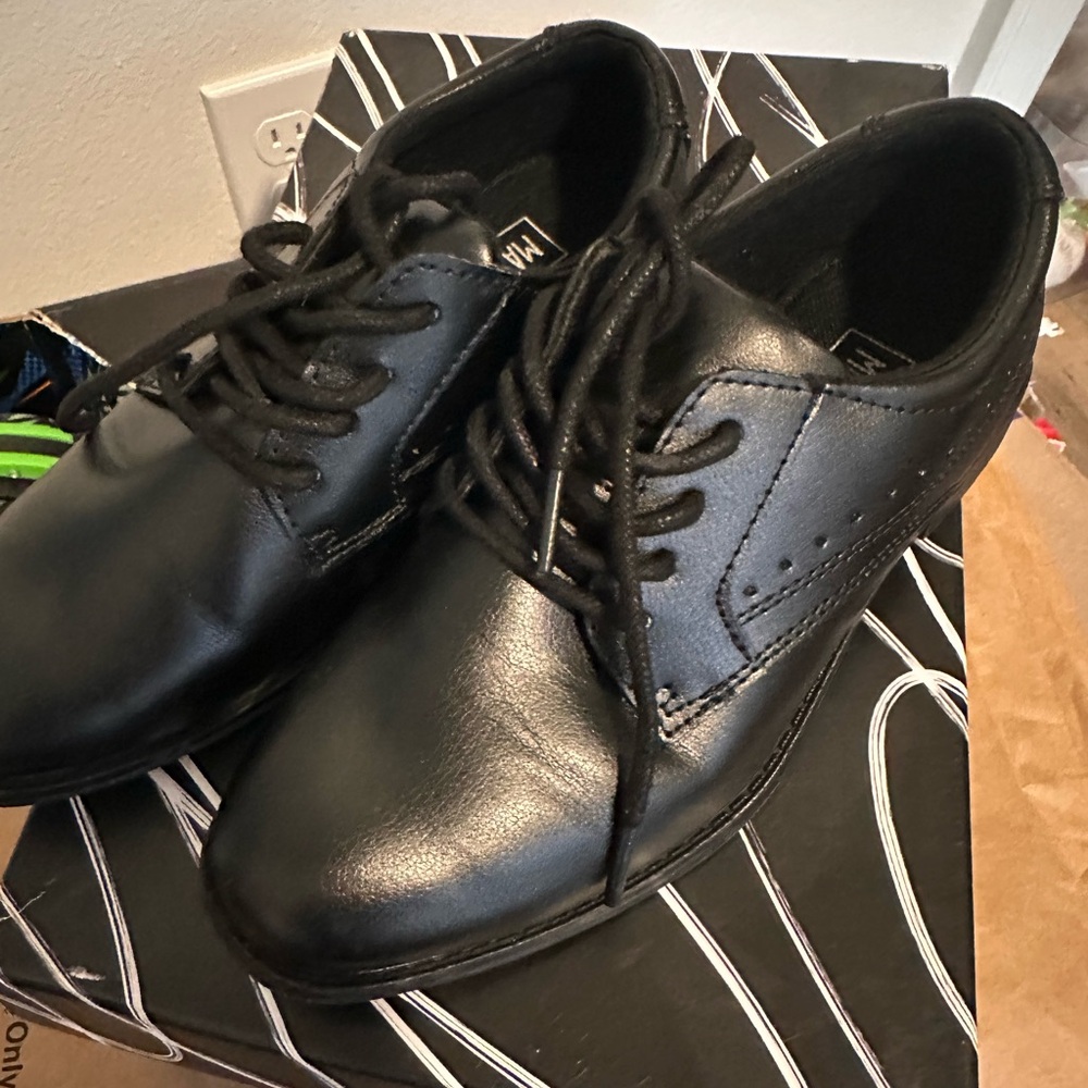 Stylish Black Kids Dress Shoes
